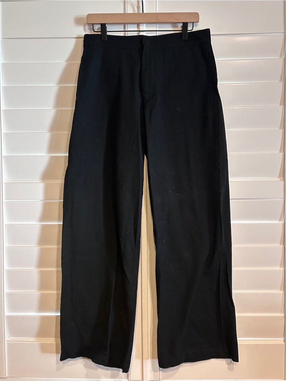 Thinking MU Black Wide Leg Pant Black Size 42